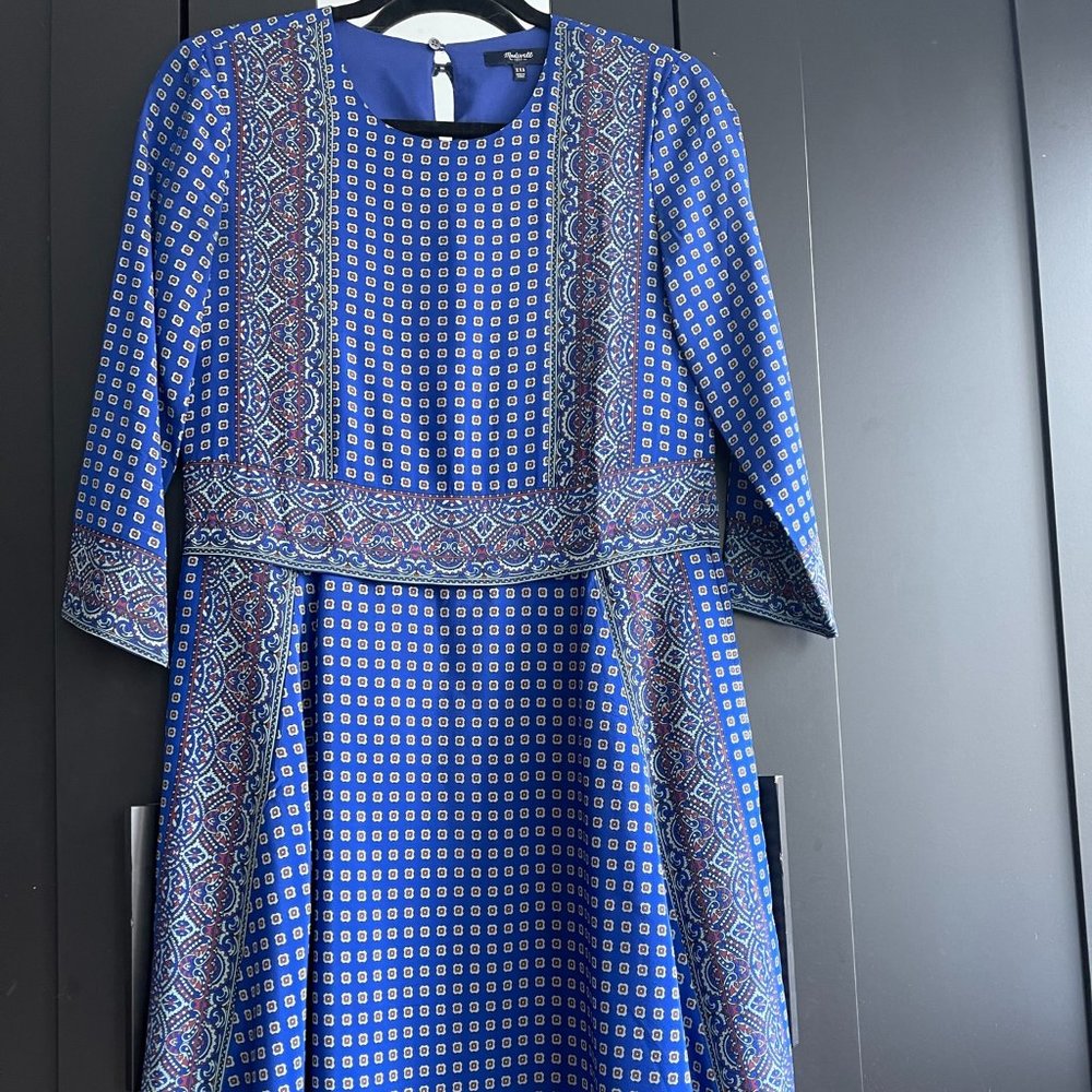Madewell Silk Printed Dress